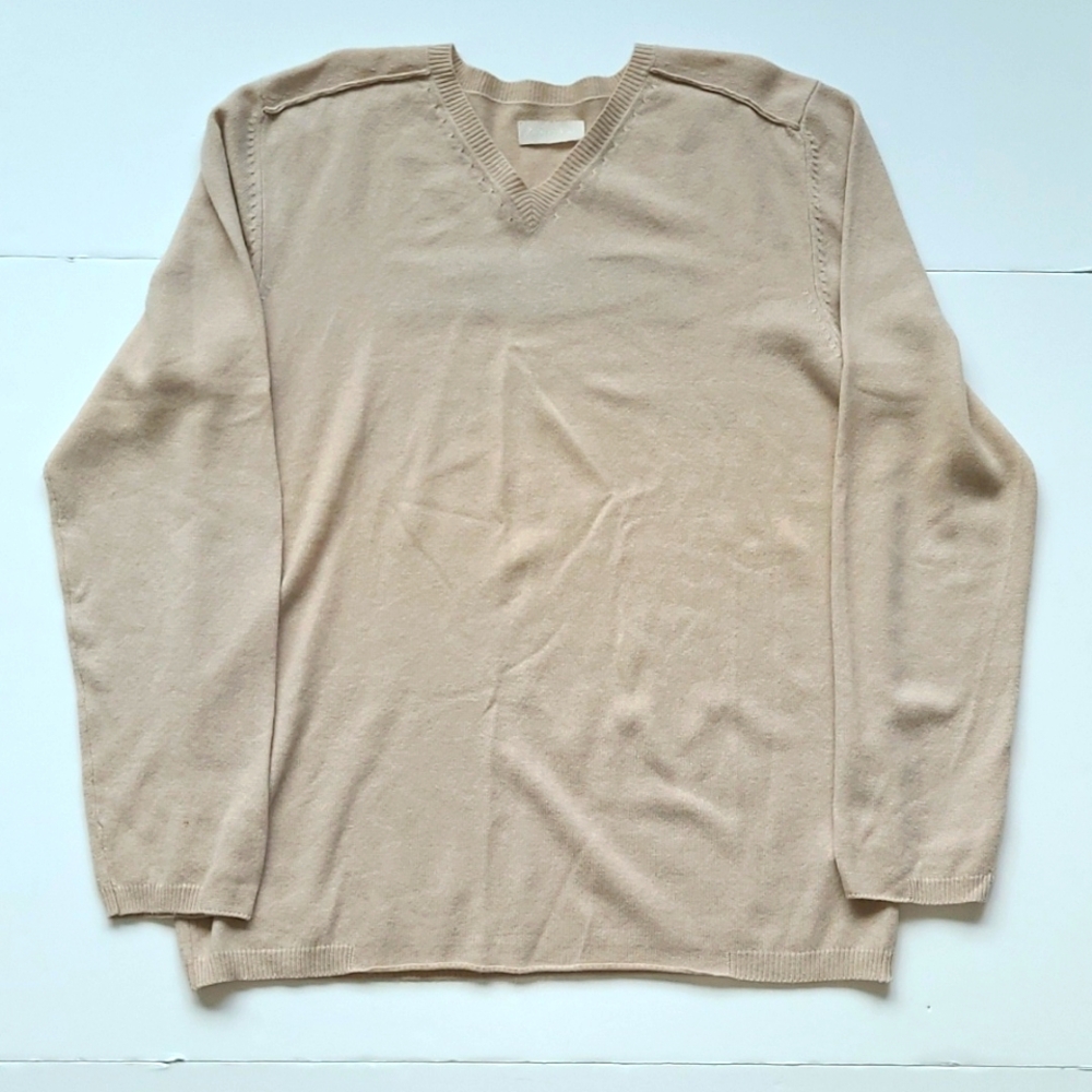 Zadig & Voltaire Mens V-Neck Cashmere  Sweater "LOVE IS" on back XL